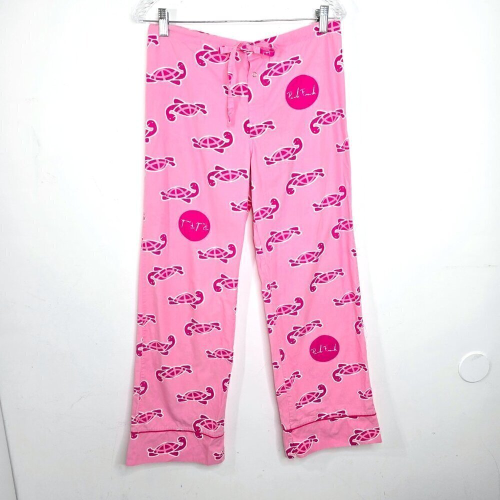 Vintage Paul Frank Pajama Pants Tonal the Turtle in Pink Size XS